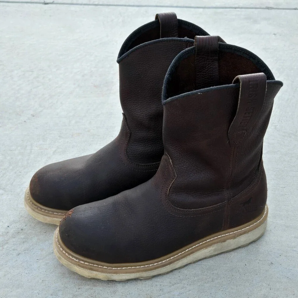 Red Wing Irish Setter Men Size 10 D Steel Toe Safety Toe Work Boots 83908 Ashby